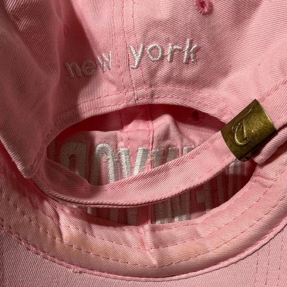 Pink Rhinestone New York Cap Hat - Picture 2 of 4